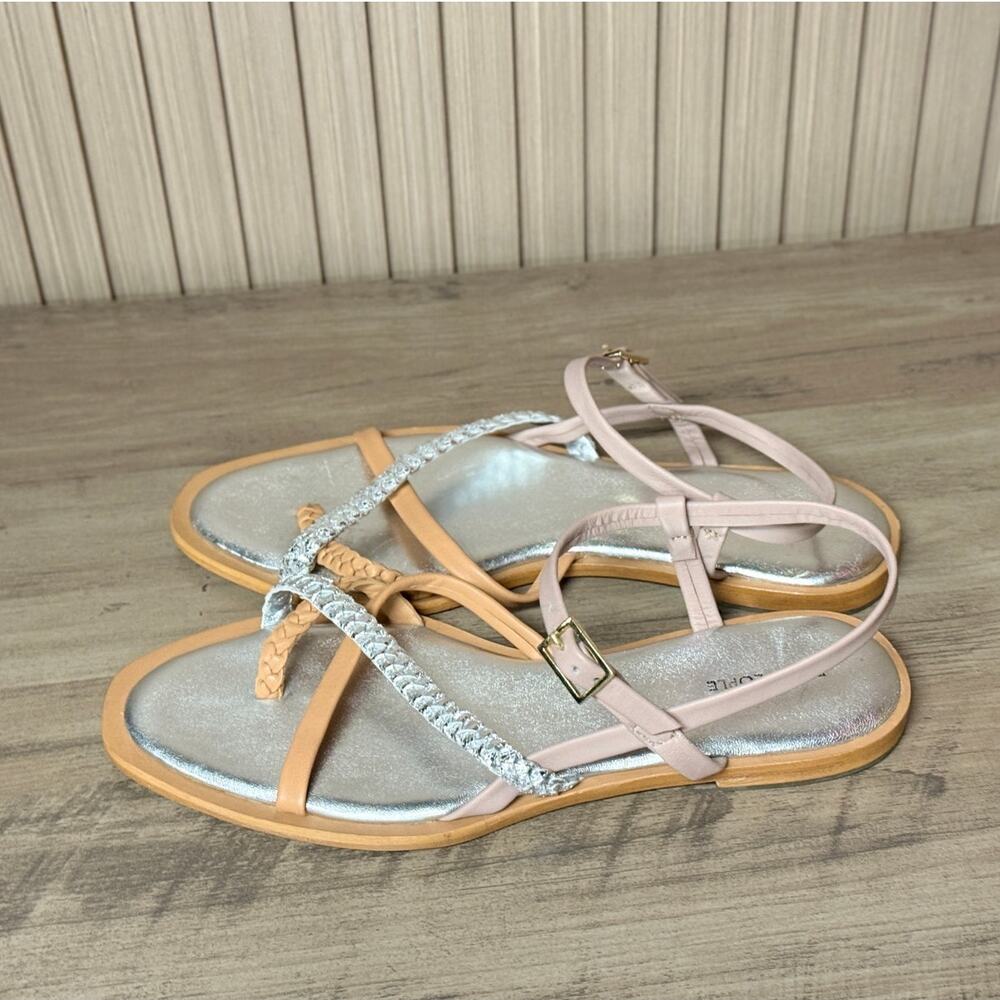 Free People Women's Sunny Days Sandal Silver Size 9 - Picture 2 of 8